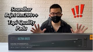 Rm200++ Soundbar Bajet Quality Best 4 Speaker 2 Tweeter SonicGear SonicBar HD7000 Ultra Bass Speaker