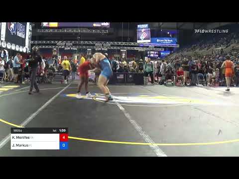 195 Lbs Round Of 64 - Kingsley Menifee, Virginia Vs Jaden Markus, Florida 4e6b