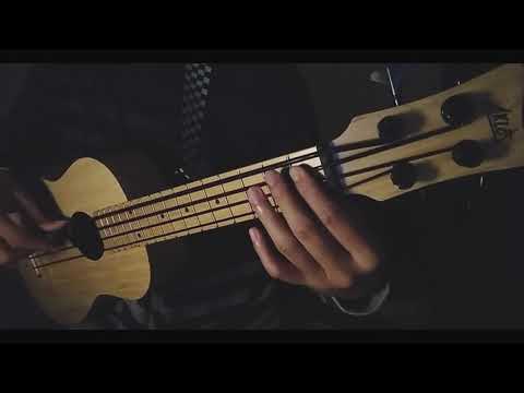 AKLOT Acoustic-Electric Bass Ukulele bamboo with soft case, humidifier, strap and tuning key image 7