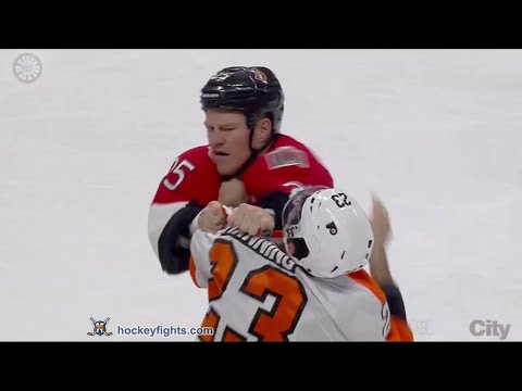 Brandon Manning vs Chris Neil