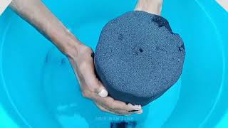 blue charcoal in water frome different asmrs