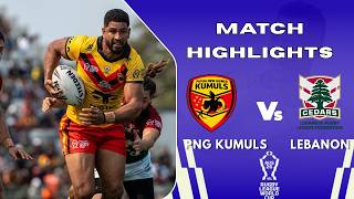 RLWC 2026 | PNG Kumuls Vs Lebanon | Match Highlights | 2026
