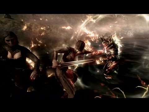 Skyrim Battles - Auriel vs 10 Nightmaster Vampires [Master Settings]