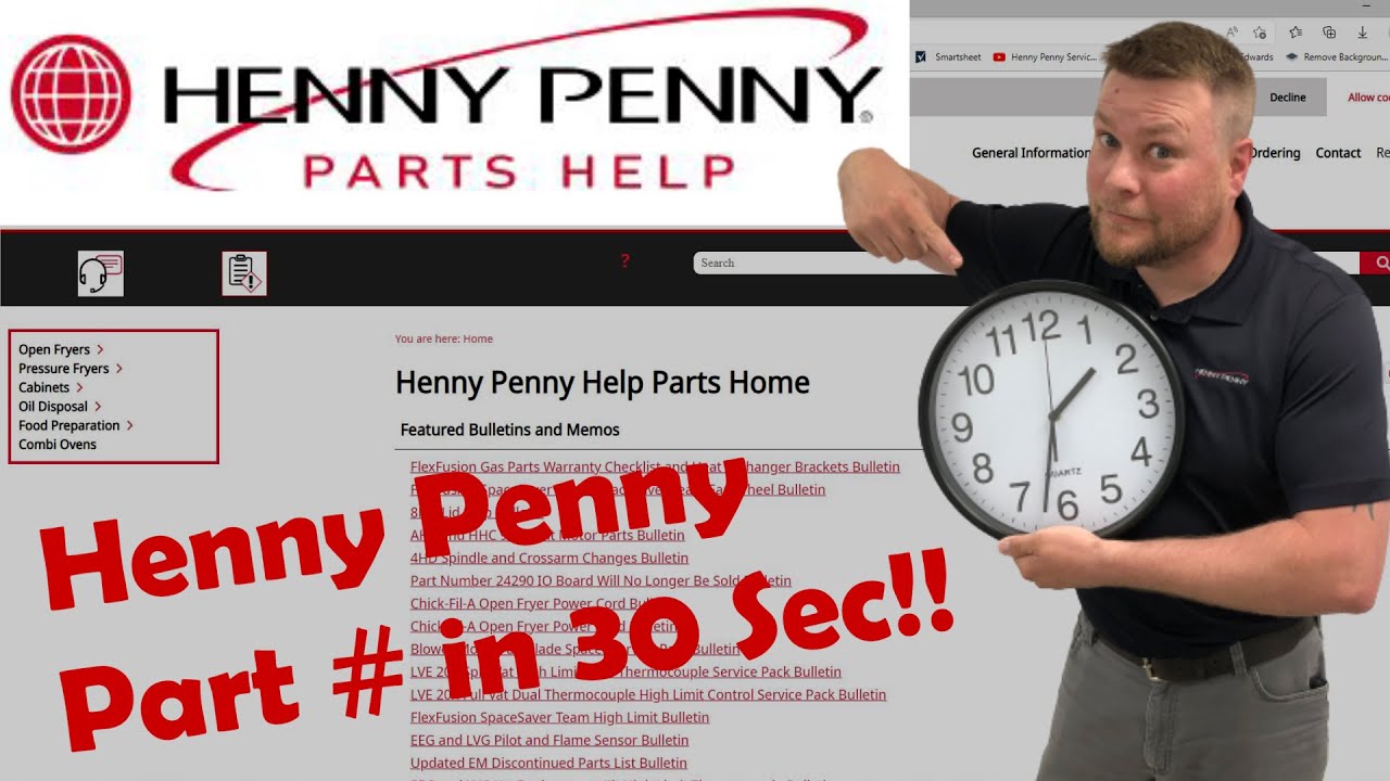 Henny Penny Help Part # Search