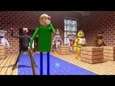 FNAF Monster School : BALDI'S BASICS CHALLENGE - Minecraft Animation