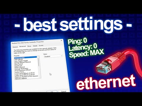 Best Ethernet Settings for GAMING & Performance 🚀 (Lower Ping and Latency, Increase Speed)