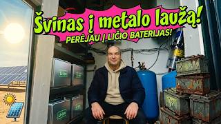 Off grid saulės elektrinės švino akumuliatorius pagaliau pakeičiau į ličio