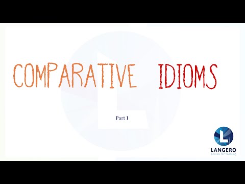 Vocabulary Tutorial - Comparative Idioms as .. as