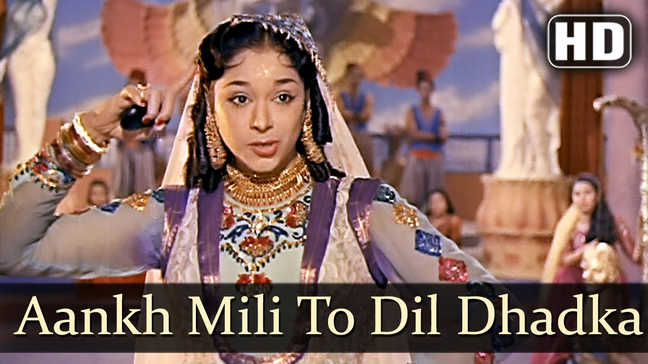 Aankh Mili To Dil Dhadka Lyrics  | Cobra Girl | Mahipal, Ragini | Asha Bhosle | S. N. Tripathi