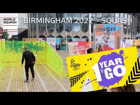 Squash at Birmingham 2022 - One Year to Go