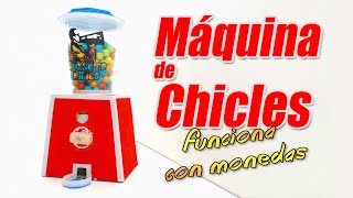 Máquina de chicles que funciona con monedas, cómo se hace