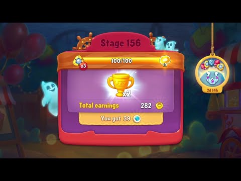 @Fishdom Win Strikes Atlantis Cup Stage 145 - Hard Stage 156, Got 10 Gold Coupons