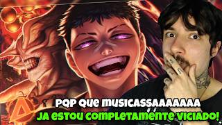 (PQP QUE MUSICASSA!) REAGINDO ao ♪ ADAPTAÇÃØ (Garou, Diego e Mahoraga) | AniRap | REACT // NaiReact