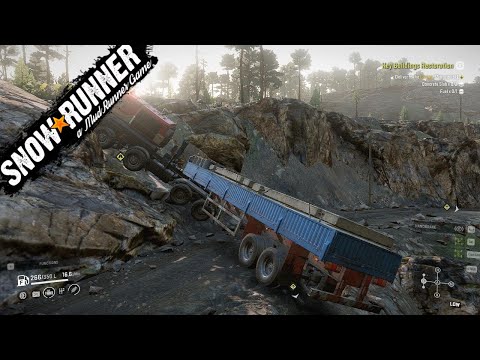 SnowRunner Contract Key Buildings Restoration Taymyr Quarry - Zimnegorsk