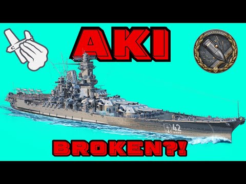 Aki first look in World of Warships Legends - This thing is beyond broken... #wowslegends