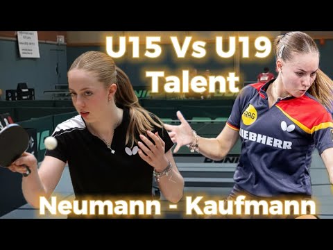 GERMAN GIRL POWER 😮ANNETT KAUFMANN Vs JOSI NEUMANN |  The Best U19 & U15 Womens Player