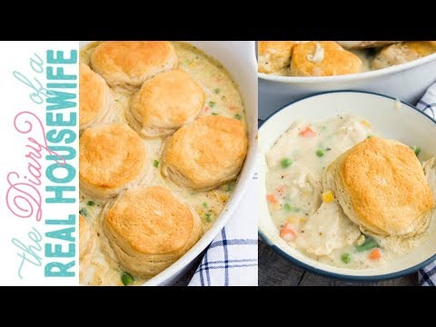 Biscuit Chicken Pot Pie Casserole | The Diary of a...