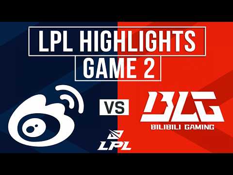 WBG vs BLG Highlights Game 2 | LPL 2026 Split 1 Playoffs | Weibo Gaming vs Bilibili Gaming