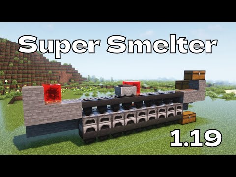 Minecraft: Simple Automatic Super Smelter 1.19!