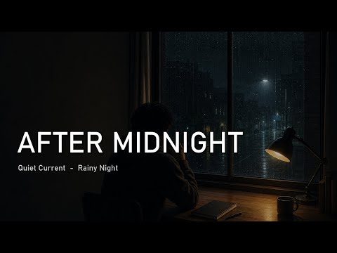 Late Desk Light And Empty Streets - Rainy Night Lofi | Quiet Instrumental Lofi Playlist