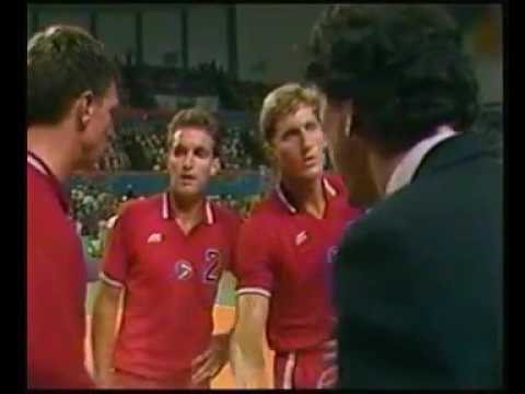 OG 1984  USA-BRA Men prel. round 3rd set