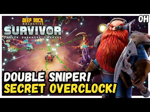 Double Snipers With A SECRET OVERCLOCK! Deep Rock Galactic Survivors!