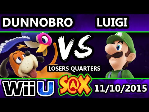 S@X 123 - DunnoBro (Duck Hunt) Vs. Boss (Luigi) SSB4 Losers Quarters - Smash Wii U - Smash 4