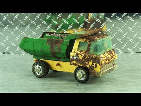 50 Yr Old Toy Dump Truck Restoration! Kipkay Restored