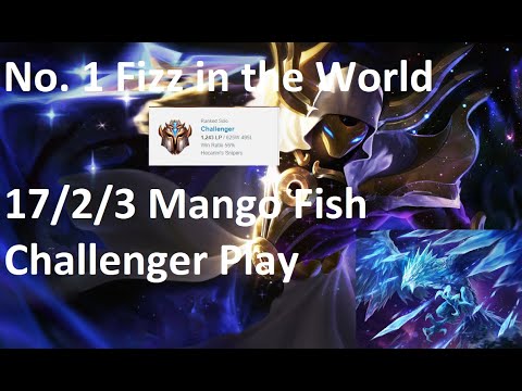 Kassadin vs Anivia 17/2/3 Mango Fish Challenger Play [English Subtitles]