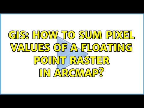 GIS: How to sum pixel values of a floating point raster in ArcMap?