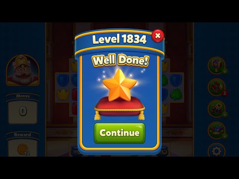 Royal Match - King Robert - Level 1834