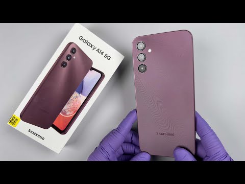 Samsung Galaxy A14 5G Dark Red Colour Unboxing | Camera Test | 4K Video | ASMR