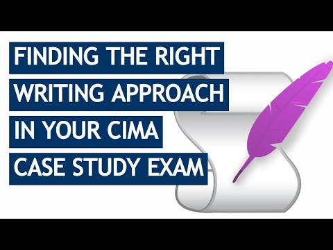 CIMA Case Study: Finding The Perfect Writing Approach
