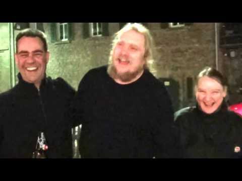 Pfeife rauchen: Birgit, Jogi  und Ennie in Miltenberg