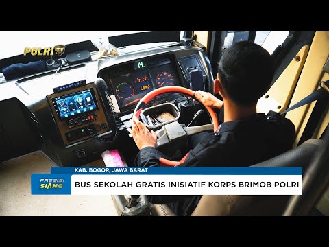 LAYANAN BUS SEKOLAH GRATIS BUKTI KEHADIRAN BRIMOB UNTUK MASYARAKAT