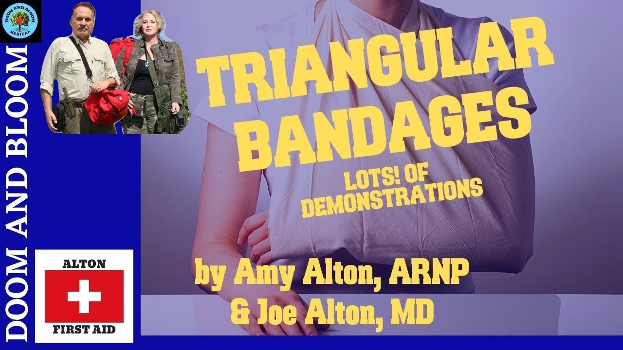 How to Use Triangular Bandages: with 7 Demonstrations by Nurse Amy - YouTube