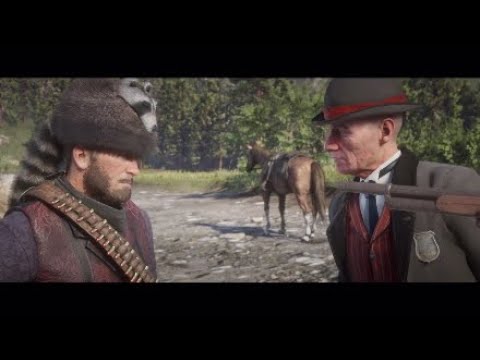 Red Dead Redemption 2 - Arthur pescando com o Jack e sendo confrontado pelos Pinkertons