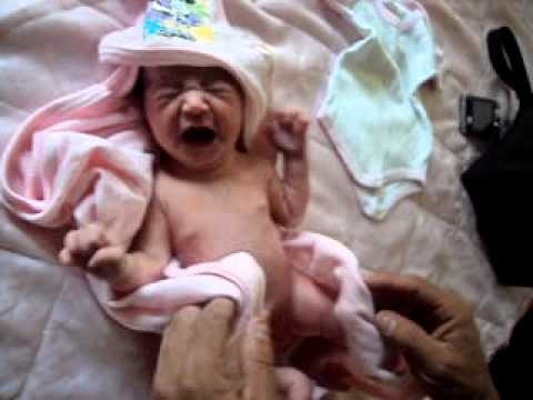 O primeiro banho da Layra!!