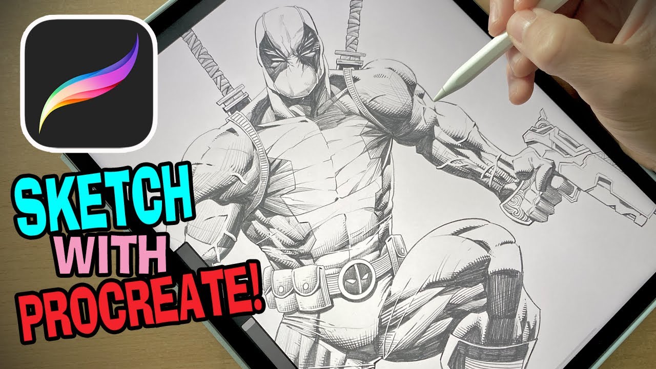 Procreate 2024! How To Pencil/Sketch On The iPad!