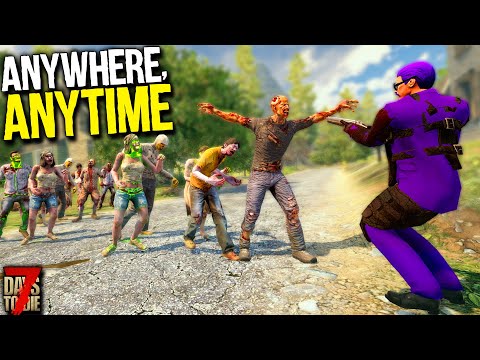 Slicing Through Surprise Hordes! ( + New Setup Reveal)- 7 Days to Die: Anywhere, Anytime! - Day 10
