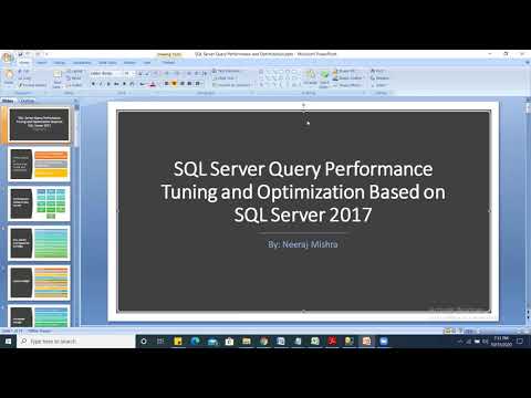 SQL Server Performance Query Tuning and Optimization Part 1