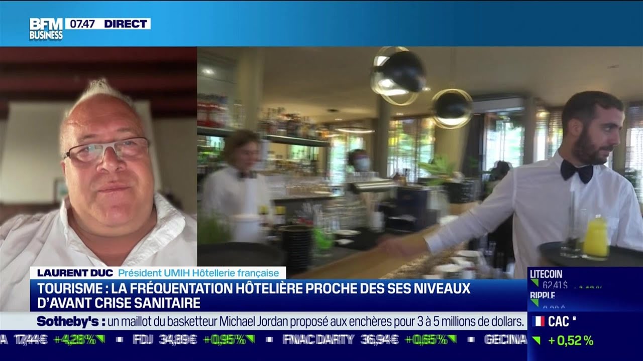 Laurent Duc (UMIH) : La fréquentation hôtelière proche de ses niveaux d'avant crise sanitaire