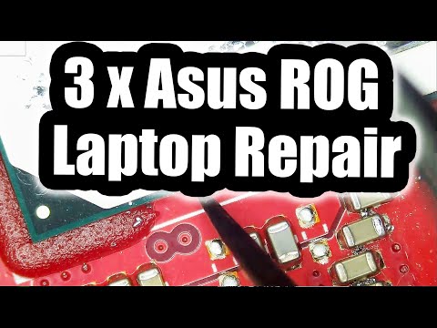 3 Asus ROG Gaming Laptop Repair No power- The first one has Liquid Metal Spill
