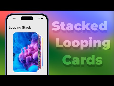 Stacked Cards - Looping Cards - SwiftUI thumbnail