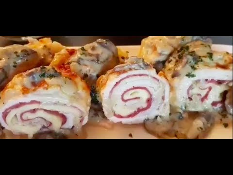 Recette De Cordon-bleu Sans Friture Accompagné De Sauce Blanche