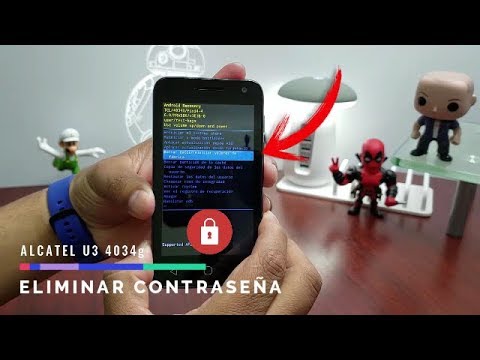 Como desbloquear o quitar Contraseña,Pin,Patron Alcatel U3 | 4034g Hard reset
