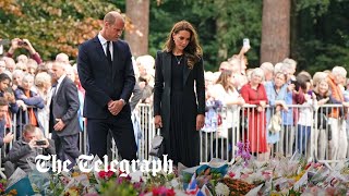 video: 'Don't cry now, you'll start me' - emotional Prince William comforts mourner as he visits Sandringham