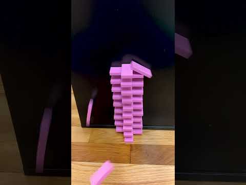 Can you figure out this domino effect? (ft. light pink #H5dominocreations)