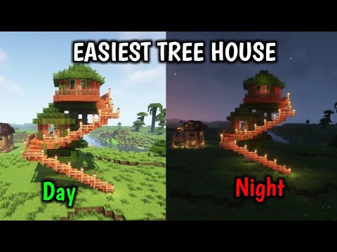 Easiest TreeHouse Build In Minecraft