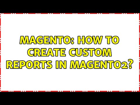 Magento: How to create custom reports in Magento2?